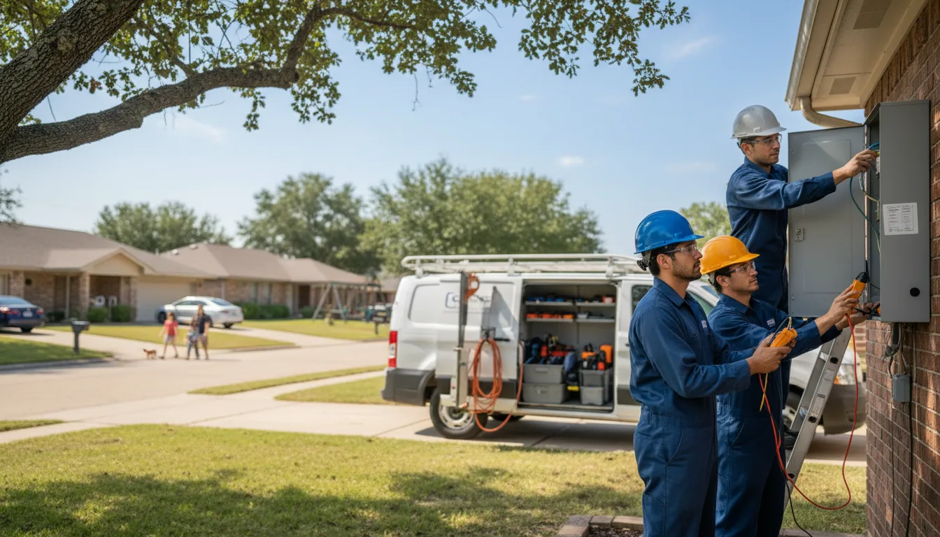 Certified electrician providing emergency electrical services in Friendship, TN